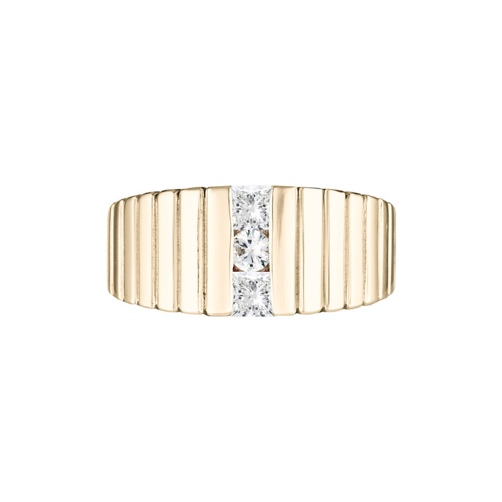 CUBIST RING - Yellow and White Gold — White Gold / Yellow Gold, Diamond / Sapphire / Ruby