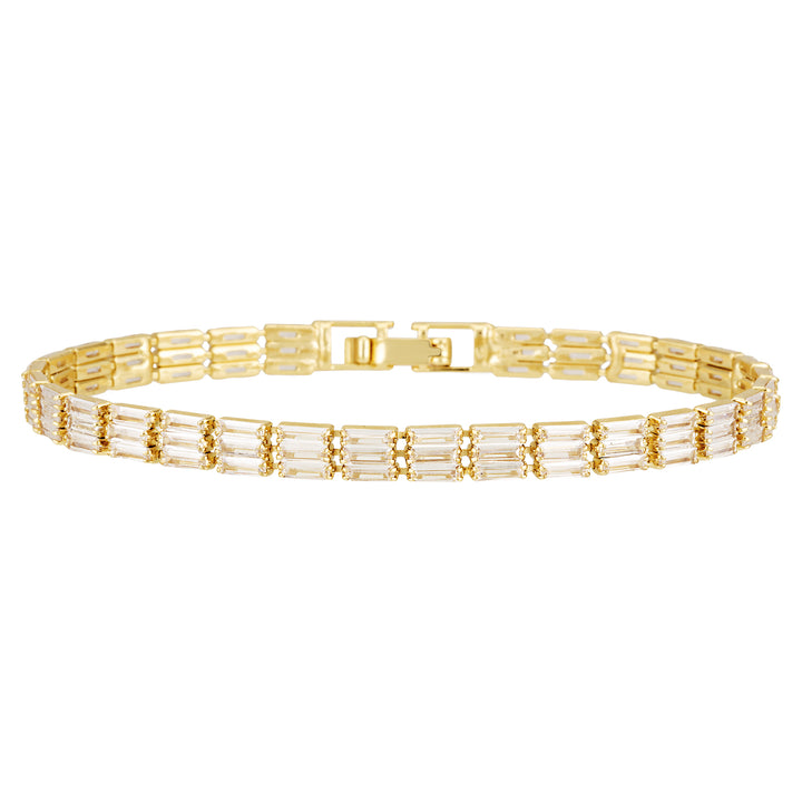 HORIZON TENNIS BRACELET — Yellow Gold, Diamond