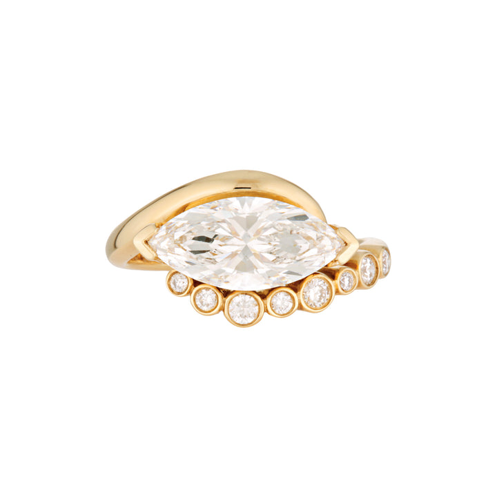 IVY RING — White Gold / Yellow Gold, Diamond