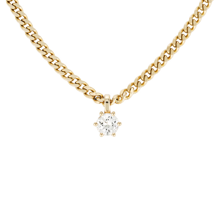 JUNE NECKLACE - Yellow & White Gold — White Gold / Yellow Gold / Sterling Silver, Diamond