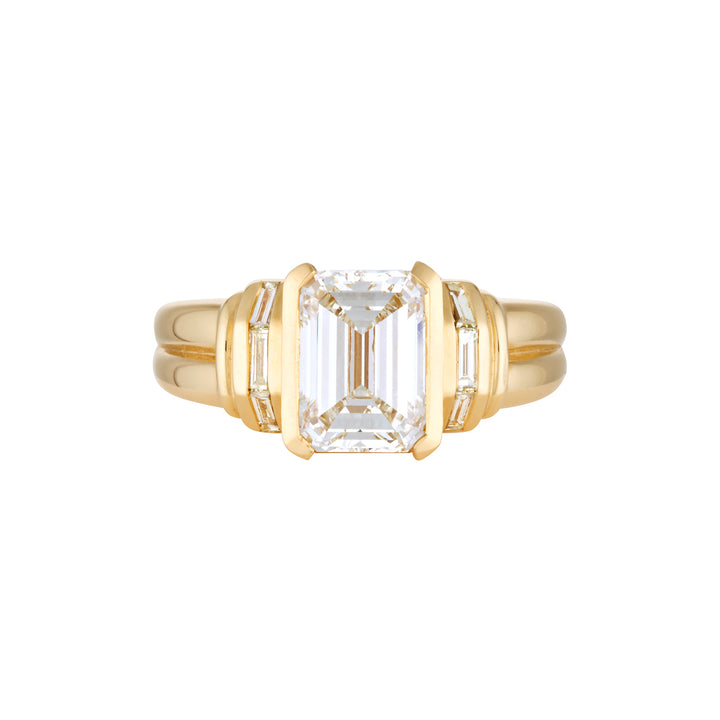 PRISM RING — White Gold / Yellow Gold, Diamond