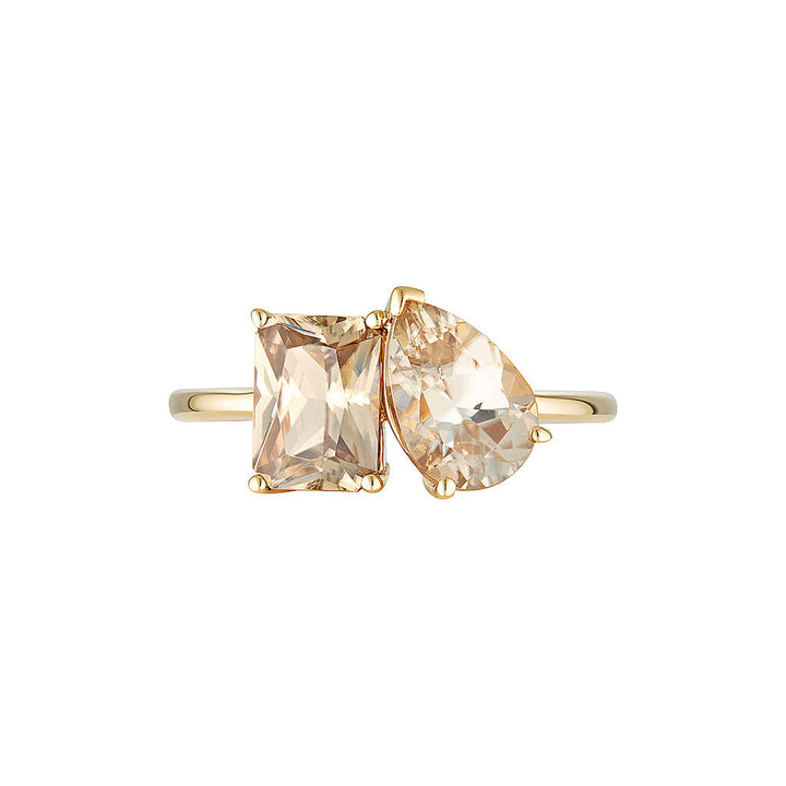 TOI ET MOI RING — Yellow Gold, Diamond / Sapphire / Zircon