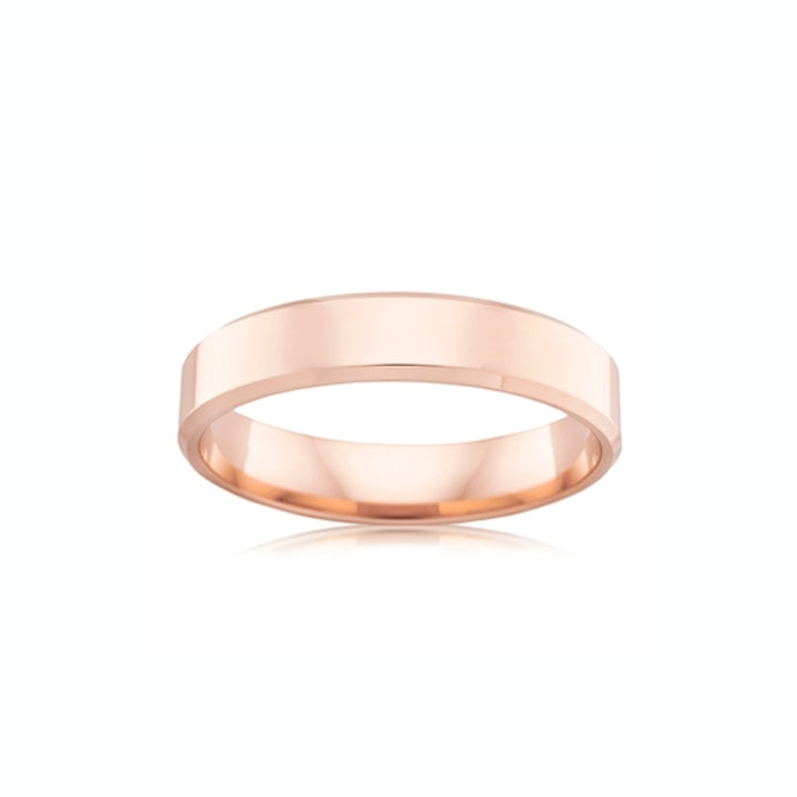 SCOTT BEVEL WEDDER- ROSE GOLD — Rose Gold