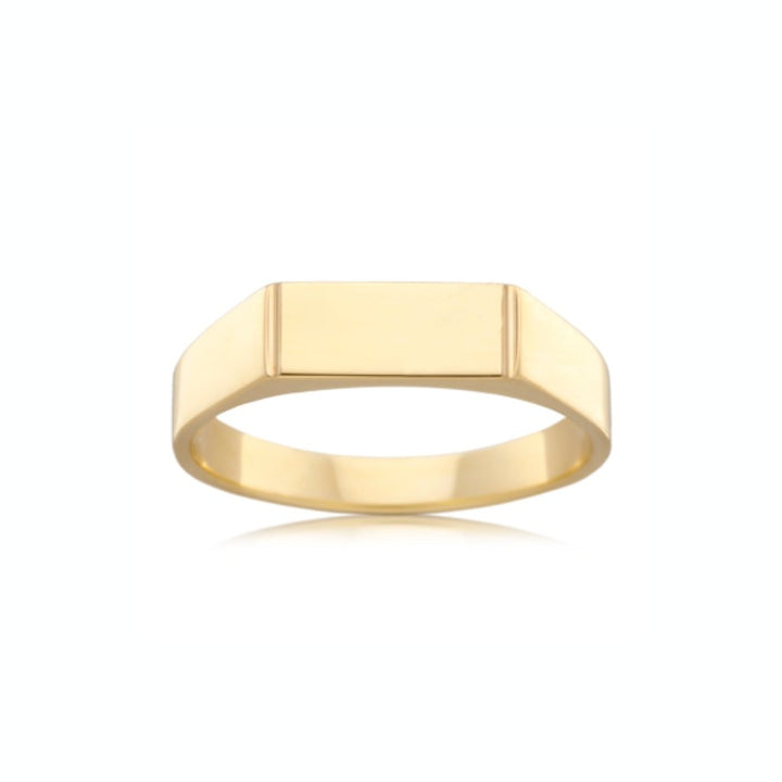 HEMINGWAY SIGNET RING -GOLD — Yellow Gold