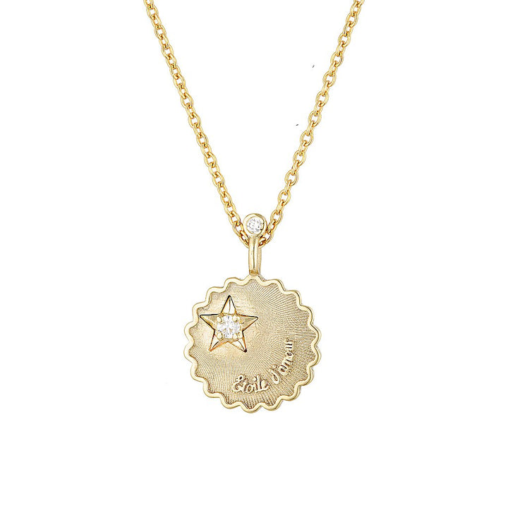 STAR OF LOVE PENDANT- White, Rose and Yellow Gold — Rose Gold / White Gold / Yellow Gold / Sterling Silver, Diamond