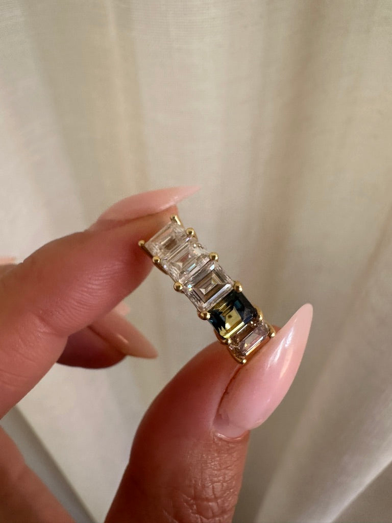 EMERALD CITY RING — Yellow Gold, Diamond / Sapphire / Emerald