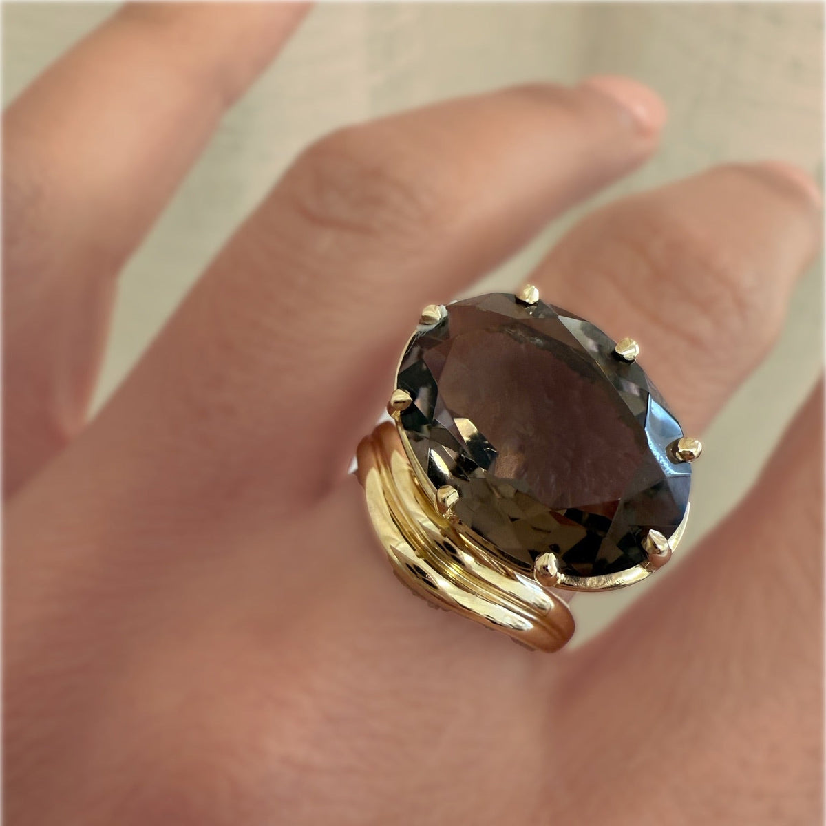 MERIDIAN RING — White Gold / Yellow Gold / Sterling Silver, Topaz / Quartz