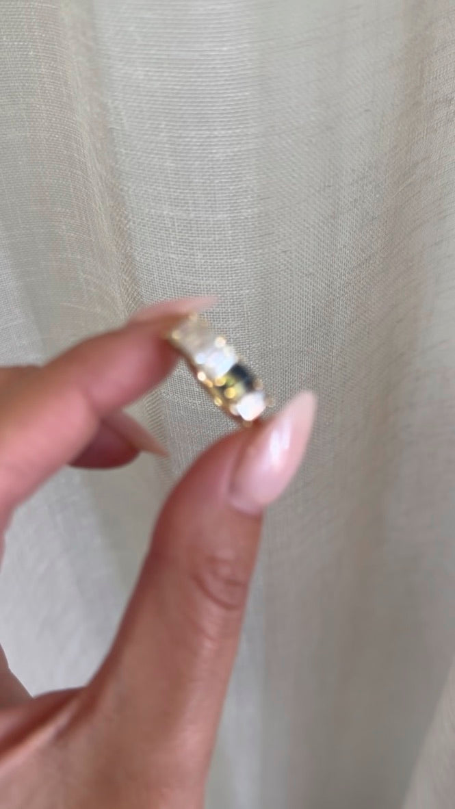 EMERALD CITY RING — Yellow Gold, Diamond / Sapphire / Emerald