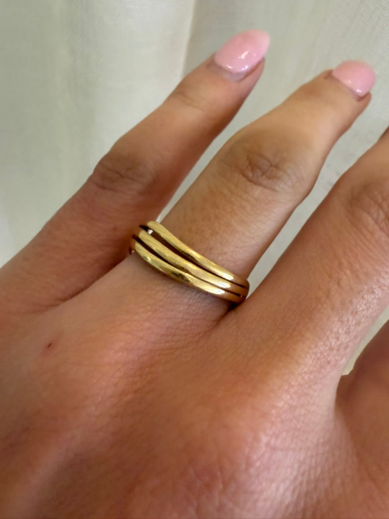 ECHO RING — White Gold / Yellow Gold, Diamond