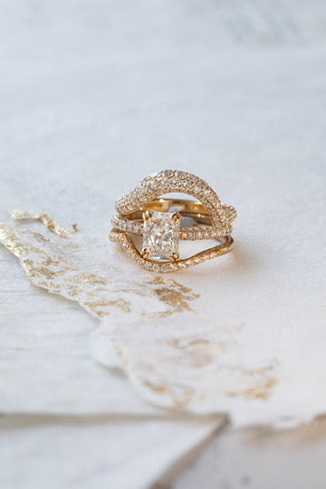 LILT BAND — White Gold / Yellow Gold, Diamond