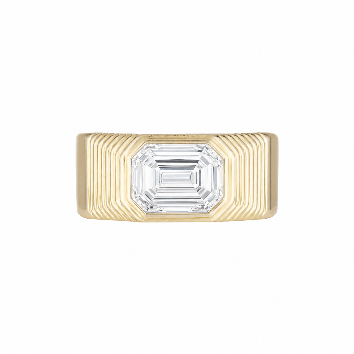 HALO RING x Amanda Shadforth — White Gold / Yellow Gold, Diamond / Emerald