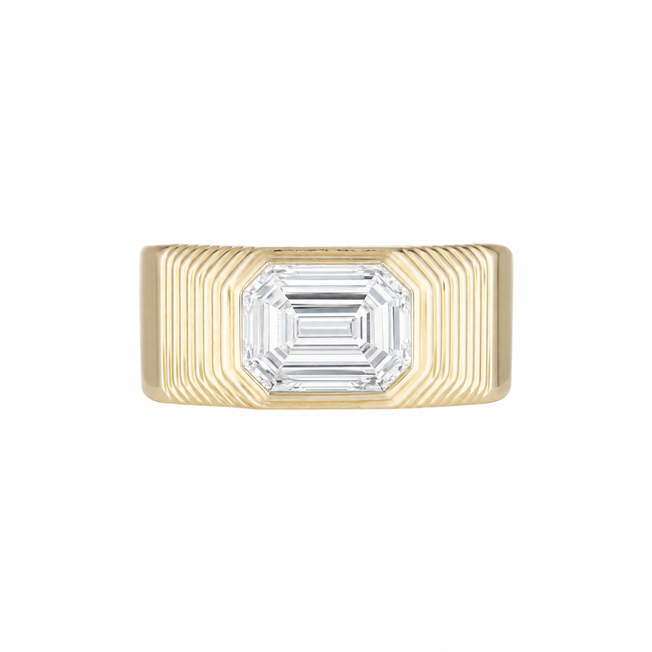 HALO RING x Amanda Shadforth — White Gold / Yellow Gold, Diamond / Emerald