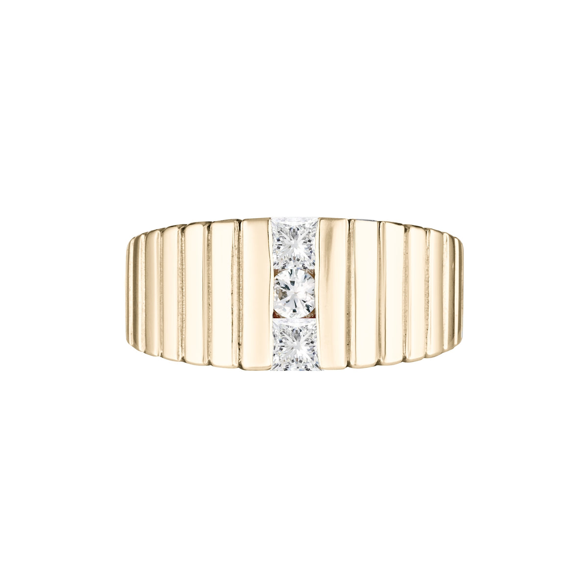 CUBIST RING - Yellow and White Gold — White Gold / Yellow Gold, Diamond / Sapphire / Ruby