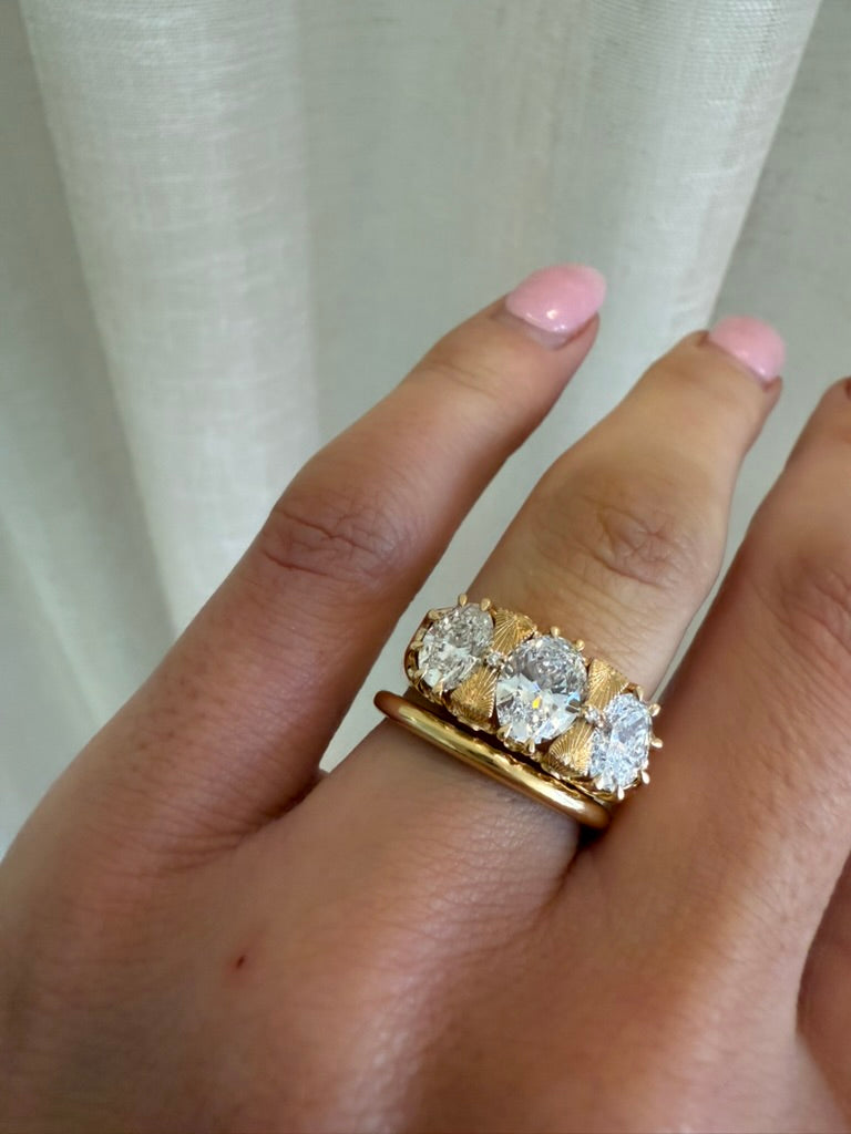 DIAMOND EMBER RING — White Gold / Yellow Gold, Diamond