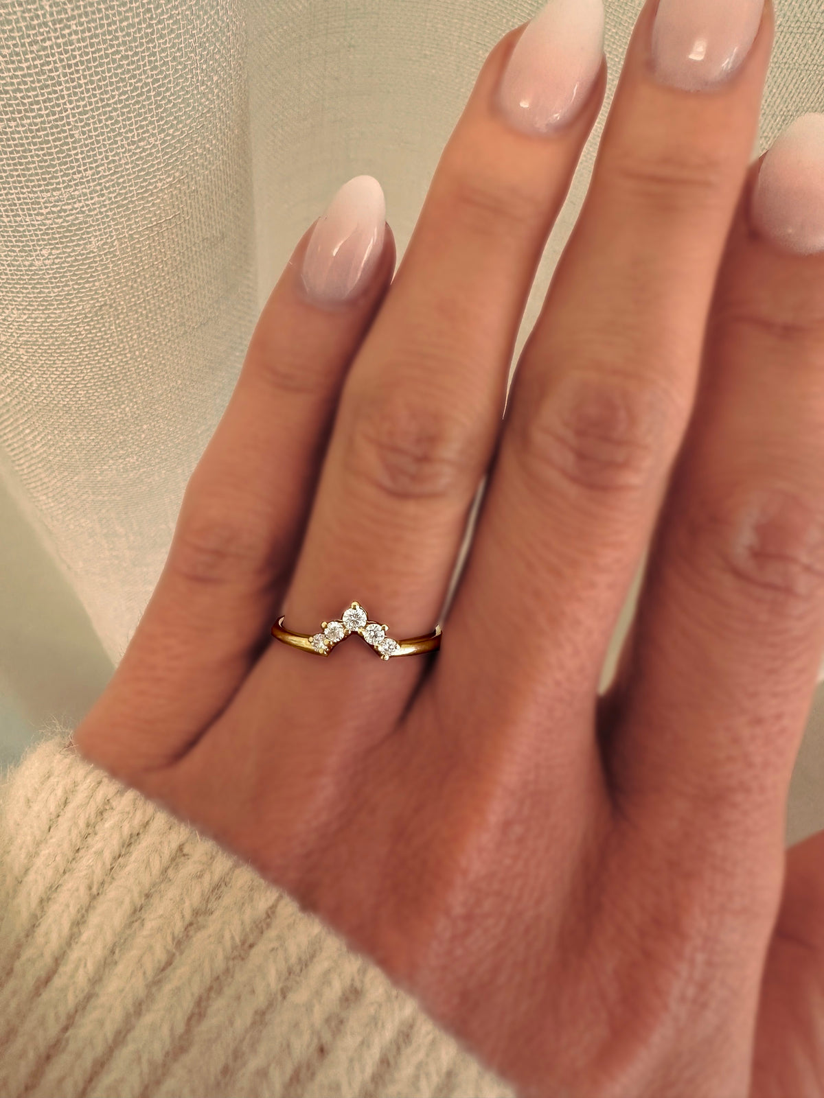 ESTRELLA BAND — White Gold / Yellow Gold, Diamond