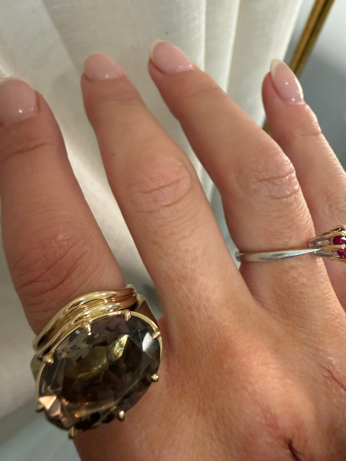 MERIDIAN RING — White Gold / Yellow Gold / Sterling Silver, Topaz / Quartz