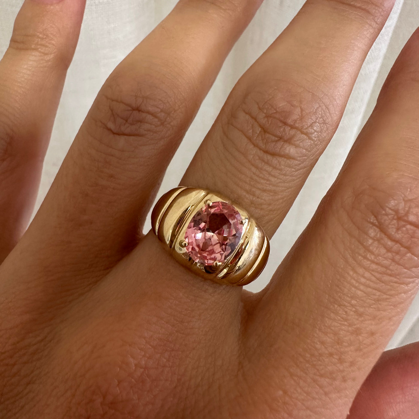 DUNE RING — White Gold / Yellow Gold / Sterling Silver, Diamond / Sapphire / Emerald