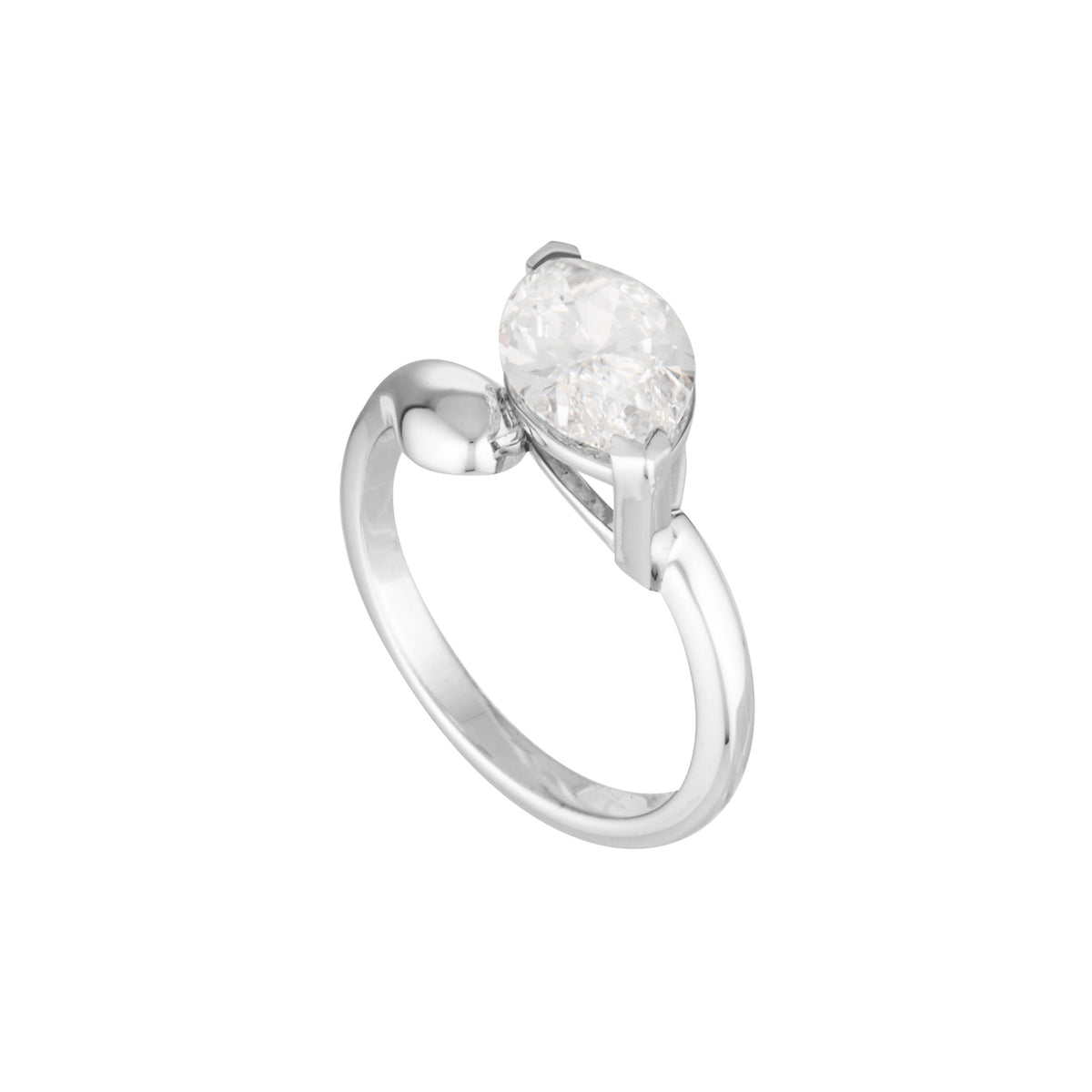 ARYA RING - White Gold — White Gold / Yellow Gold, Diamond