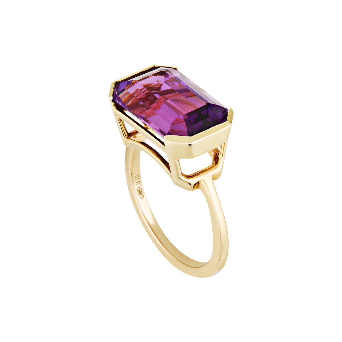 AZALEA AMETHYST RING — Yellow Gold / Gold Plated / Sterling Silver, Amethyst / Quartz