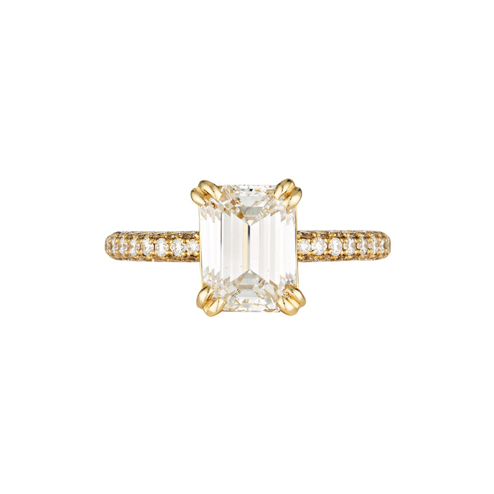 LAB DIAMOND STELLA RING- 1.59ct — White Gold / Yellow Gold, Diamond / Sapphire