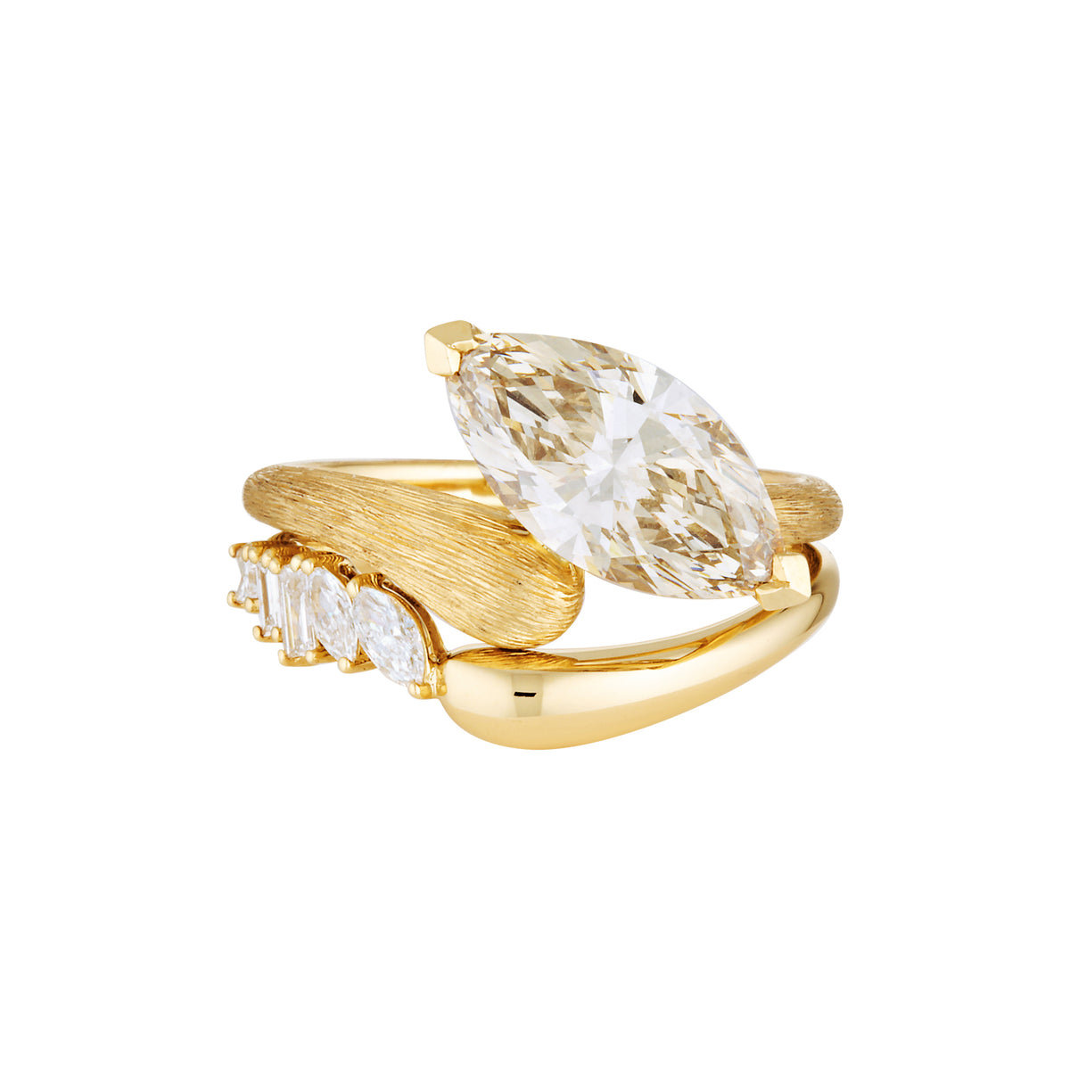 SORA RING — White Gold / Yellow Gold / Platinum, Diamond
