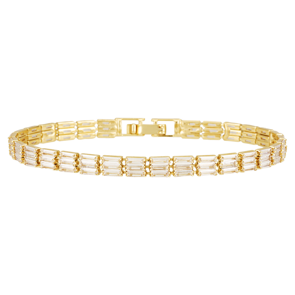 HORIZON TENNIS BRACELET — Yellow Gold, Diamond
