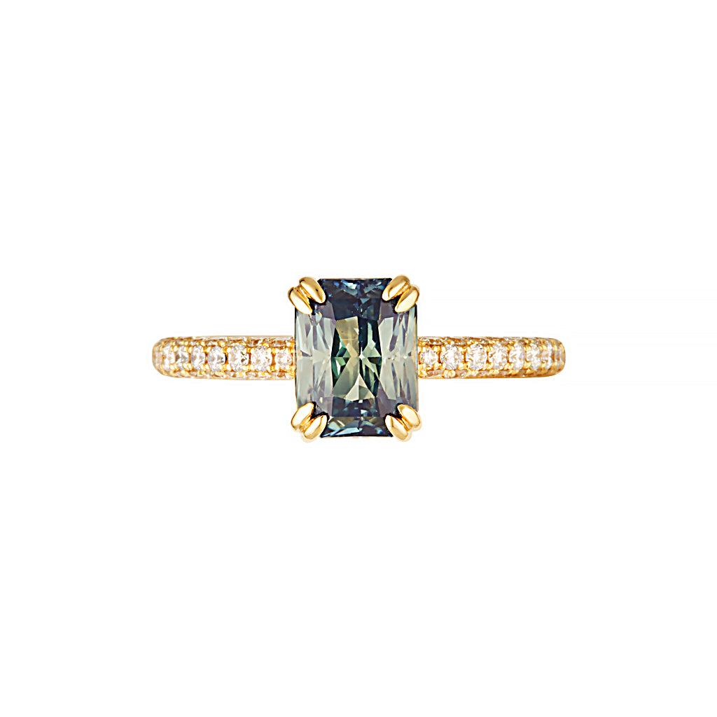 STELLA RING- 2.38ct — White Gold / Yellow Gold, Diamond / Sapphire