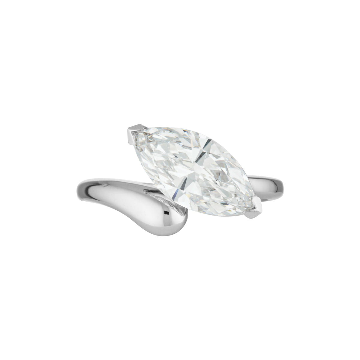ARYA RING - White Gold — White Gold / Yellow Gold, Diamond