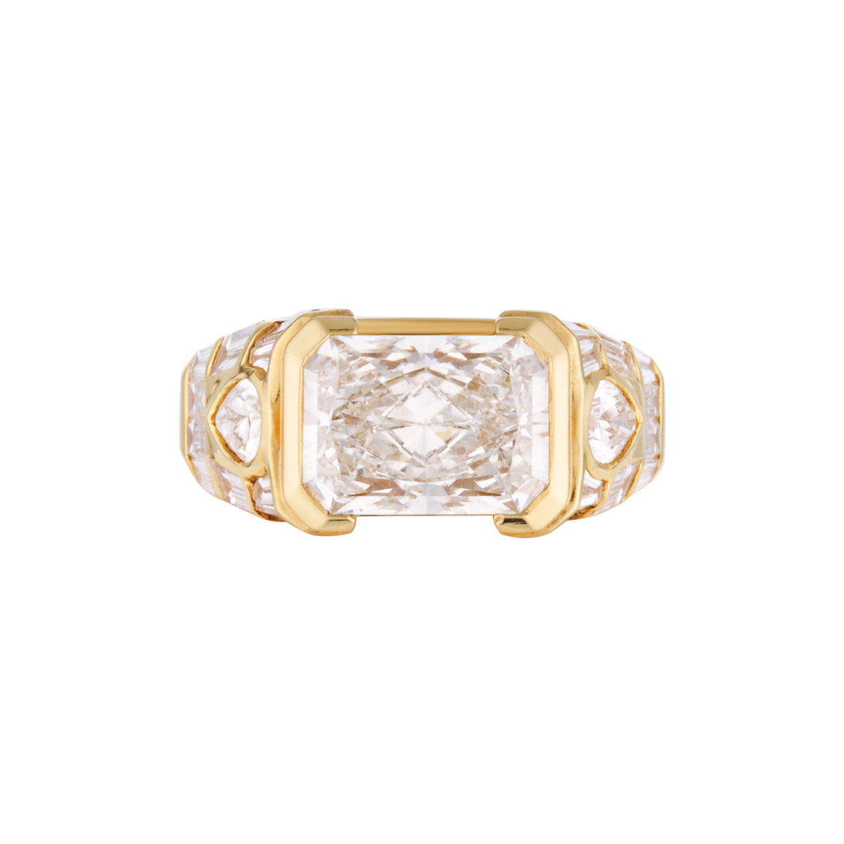 KAIA RING — White Gold / Yellow Gold, Diamond