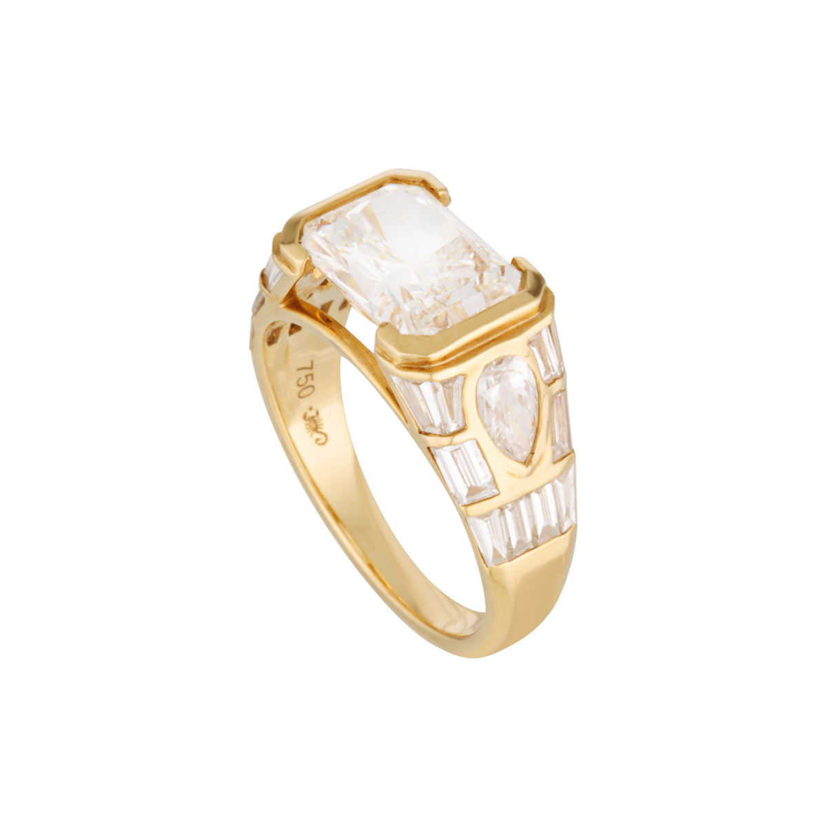 KAIA RING — White Gold / Yellow Gold, Diamond