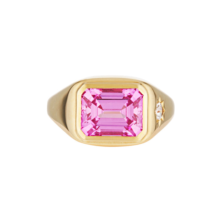 THE MUSE SIGNET RING — Rose Gold / White Gold / Yellow Gold, Diamond / Sapphire / Opal