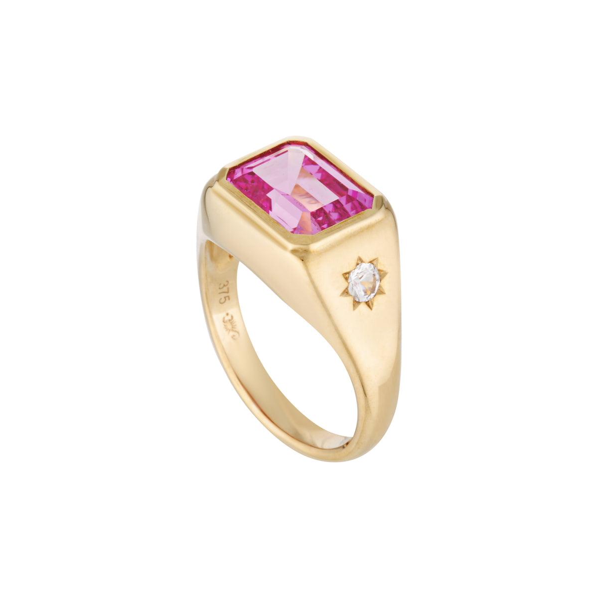 THE MUSE SIGNET RING — Rose Gold / White Gold / Yellow Gold, Diamond / Sapphire / Opal