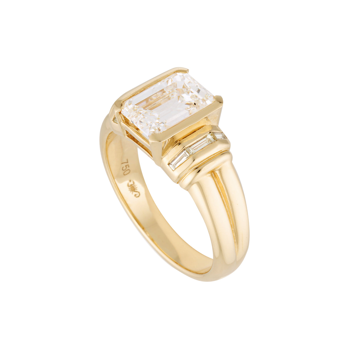 PRISM RING — White Gold / Yellow Gold, Diamond