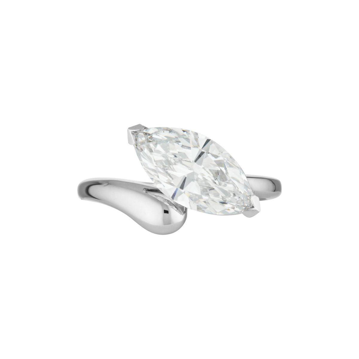ARYA RING - White Gold — White Gold / Yellow Gold, Diamond