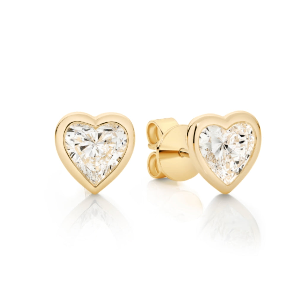 JULIET STUDS — White Gold / Yellow Gold, Diamond