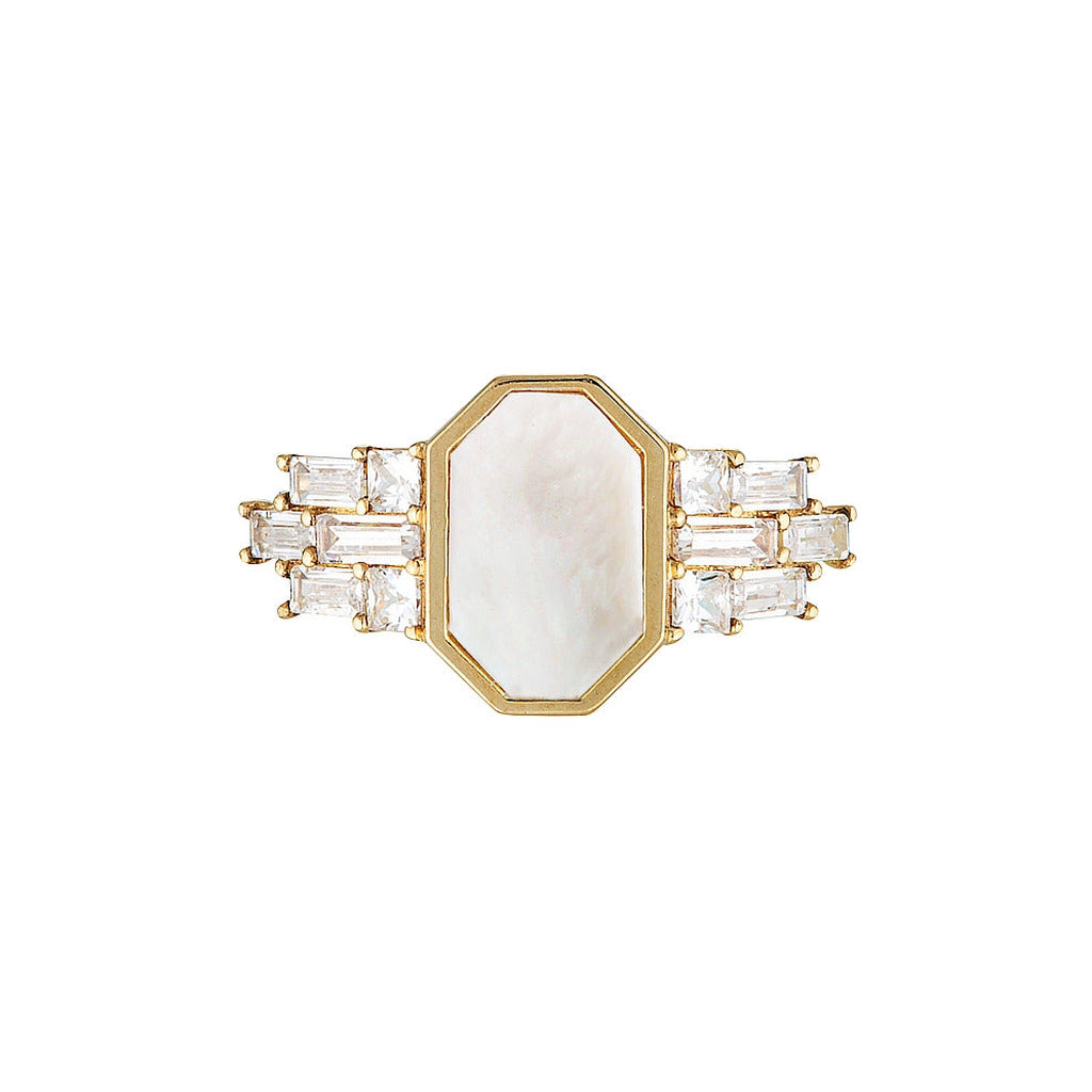 COTE CALLIOUX RING — White Gold / Yellow Gold, Diamond