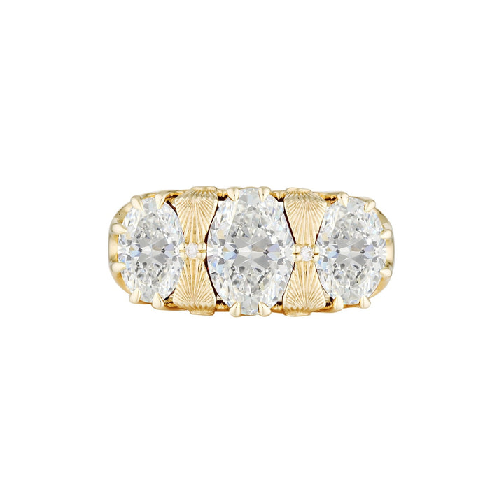 DIAMOND EMBER RING — White Gold / Yellow Gold, Diamond