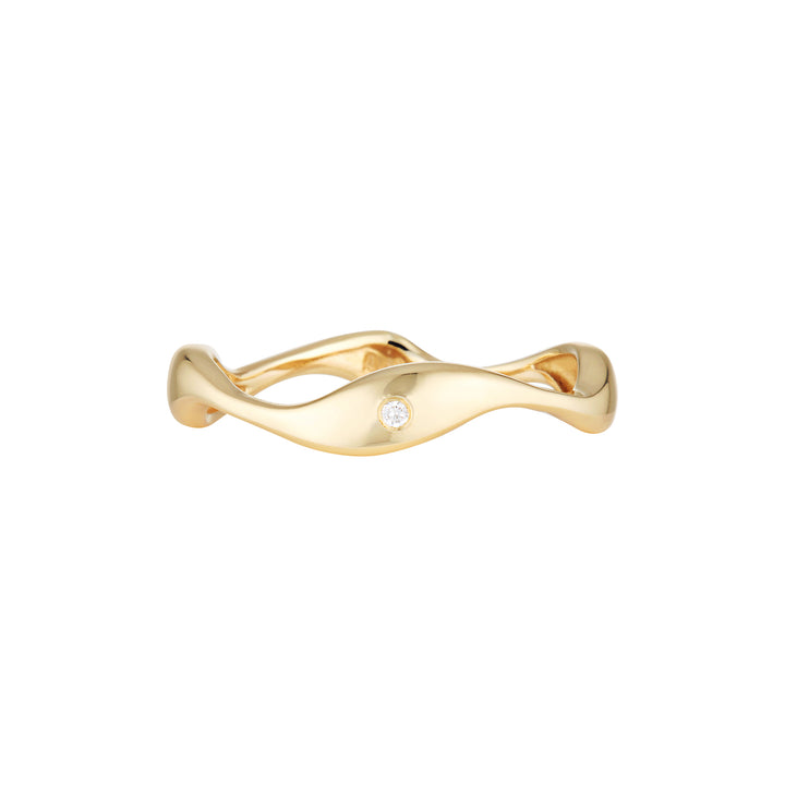 DIAMOND BESTIE RING — White Gold / Yellow Gold / Sterling Silver, Diamond