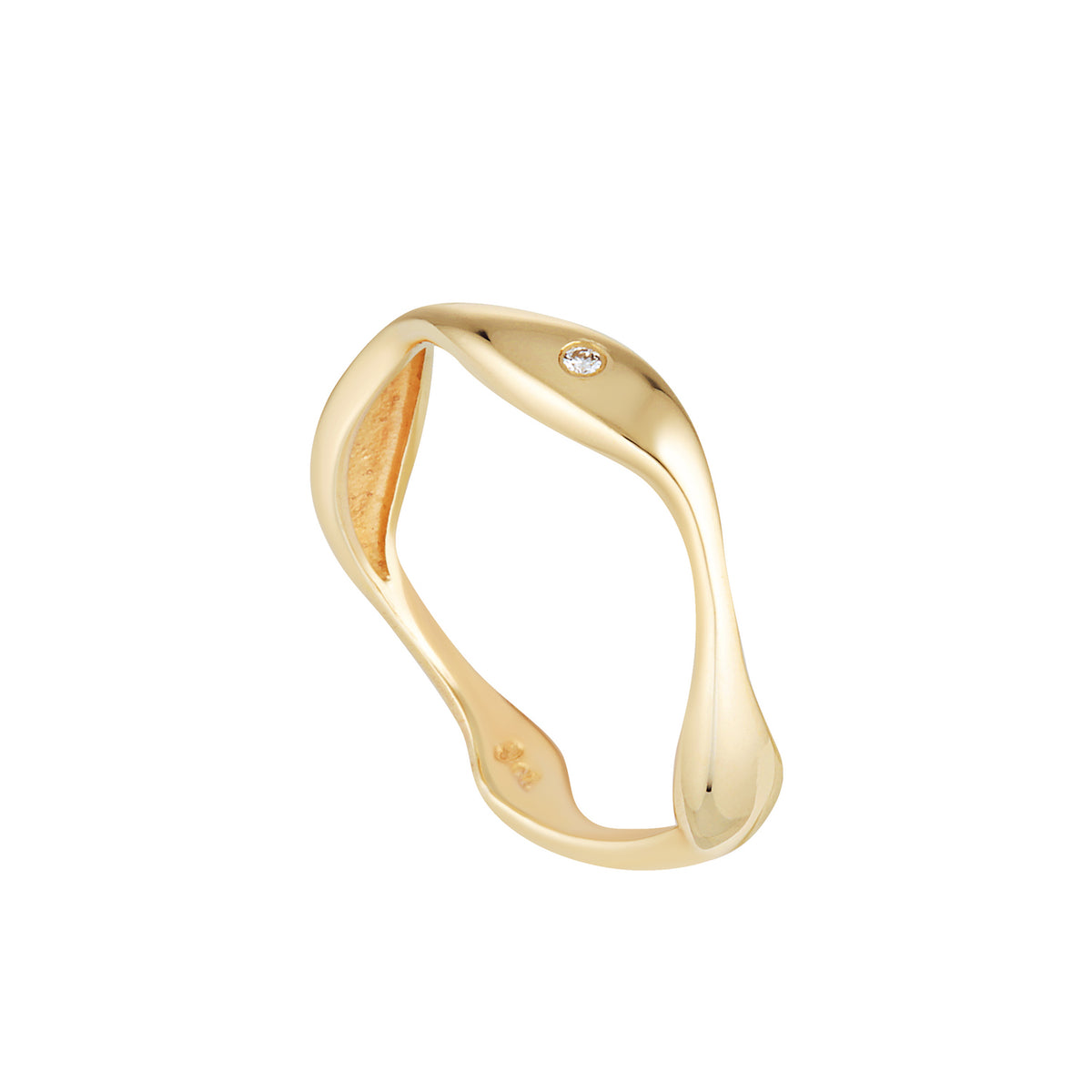 DIAMOND BESTIE RING — White Gold / Yellow Gold / Sterling Silver, Diamond