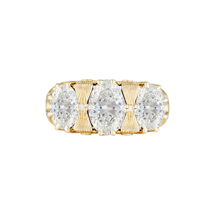 DIAMOND EMBER RING — White Gold / Yellow Gold, Diamond