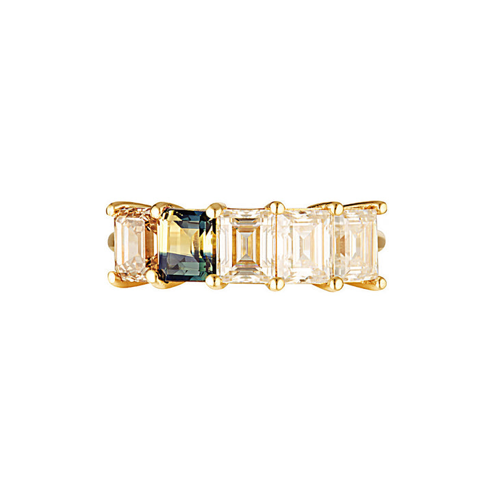 EMERALD CITY RING — Yellow Gold, Diamond / Sapphire / Emerald