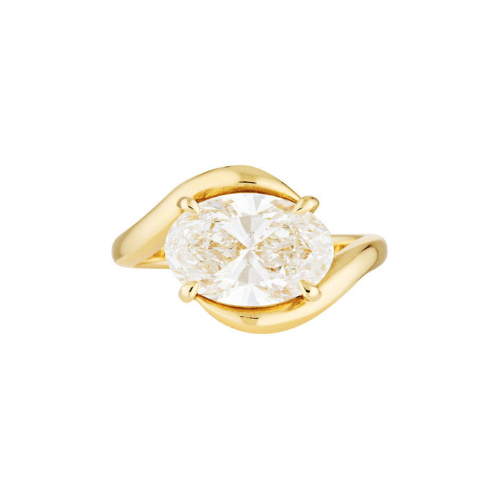 FLOW RING — White Gold / Yellow Gold, Diamond