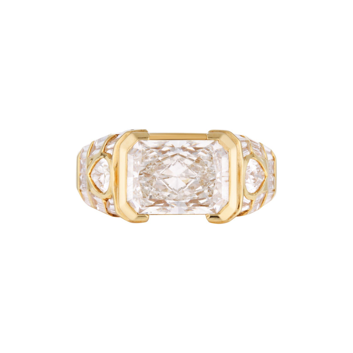 KAIA RING — White Gold / Yellow Gold, Diamond