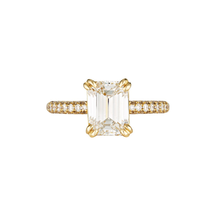 LAB DIAMOND STELLA RING- 1.59ct — White Gold / Yellow Gold, Diamond / Sapphire