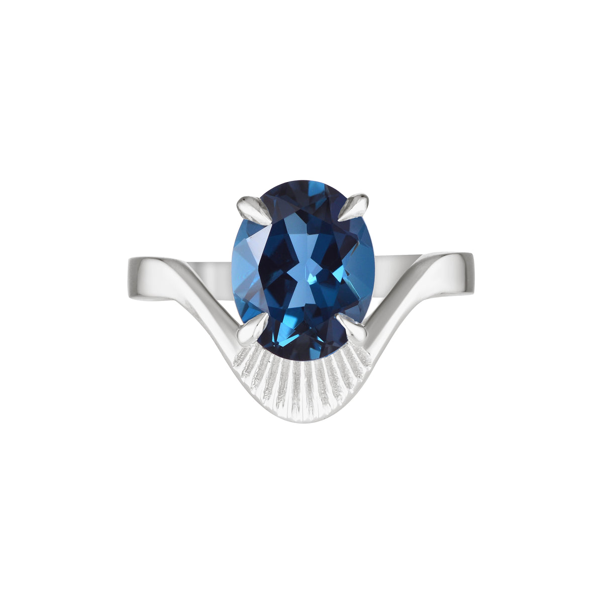 SERAPHINE RING -Silver — Sterling Silver, Diamond / Topaz / Aquamarine