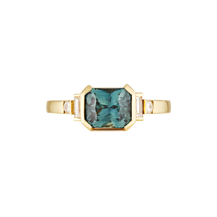 LUMA RING — Yellow Gold, Diamond / Sapphire