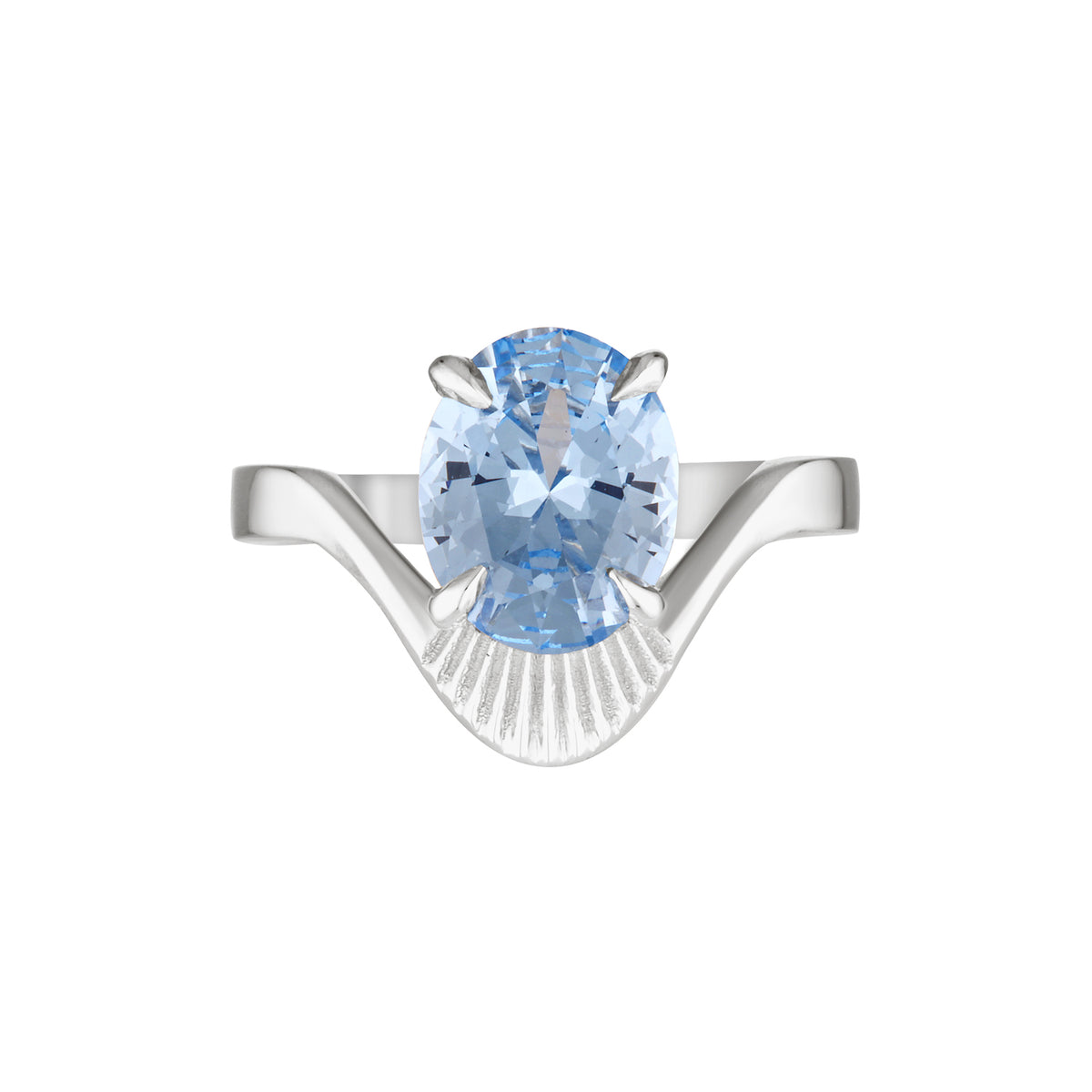 SERAPHINE RING -Silver — Sterling Silver, Diamond / Topaz / Aquamarine