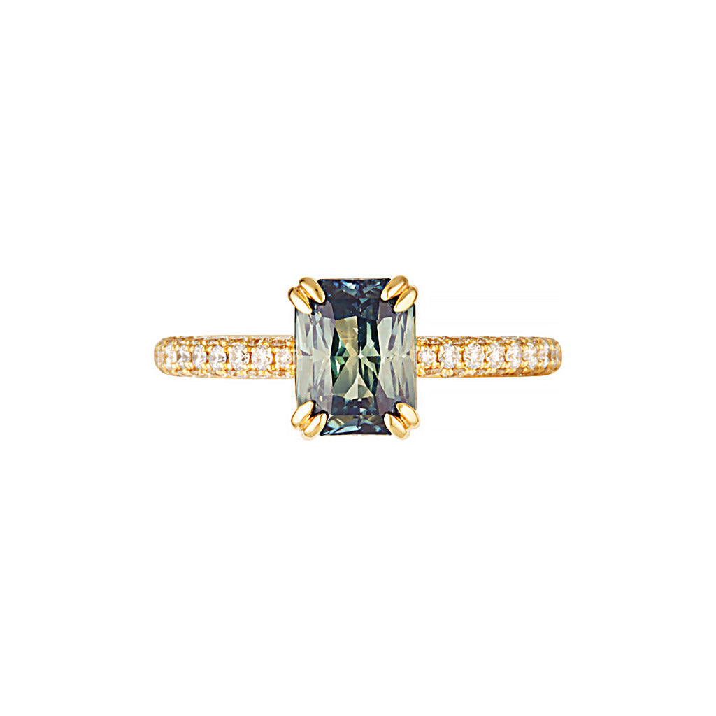 STELLA RING- 2.38ct — White Gold / Yellow Gold, Diamond / Sapphire