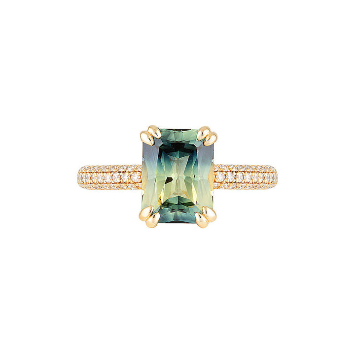 STELLA RING- 2.90ct — White Gold / Yellow Gold, Diamond / Sapphire
