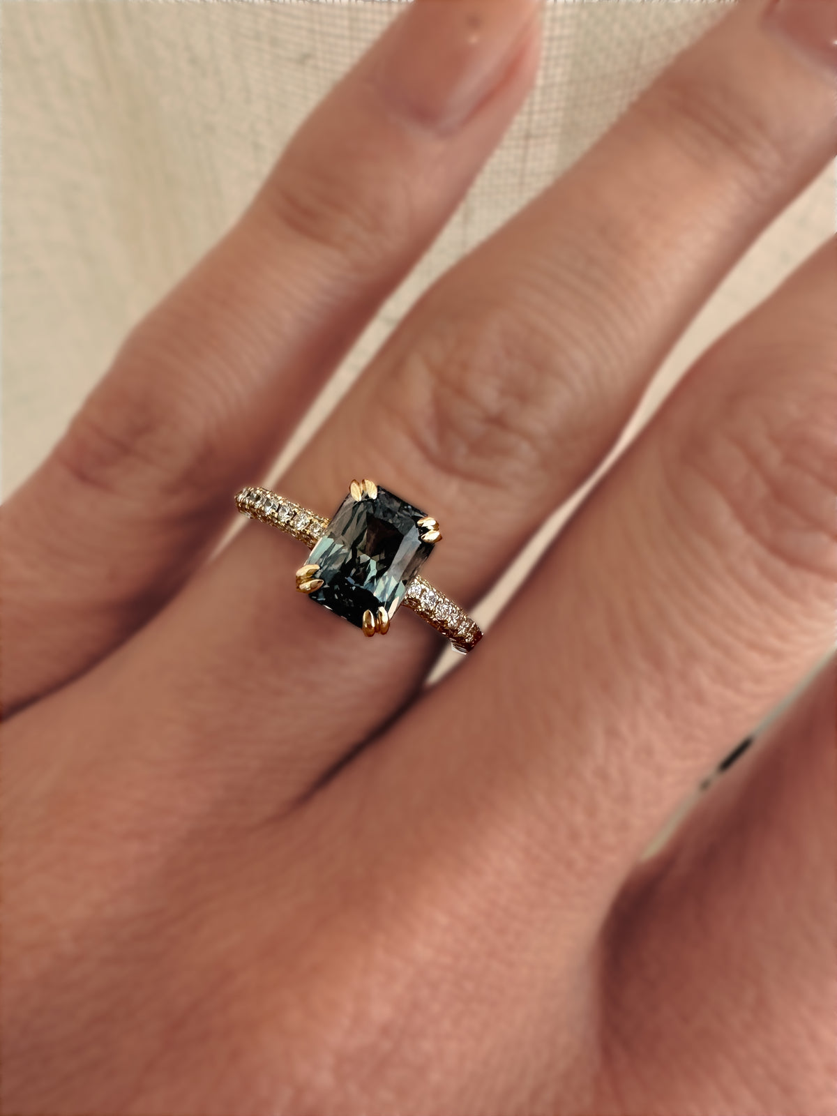 STELLA RING- 2.38ct — White Gold / Yellow Gold, Diamond / Sapphire